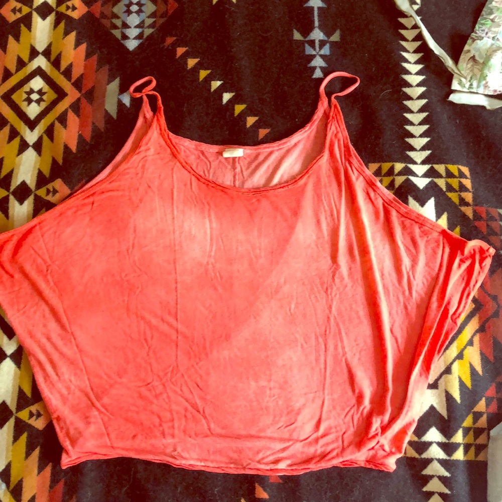 We The Free faded and slouchy orange tank
